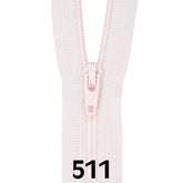Rits 40 cm | YKK spiraal 3 | 511 licht roze Rits RITS - YKK - 3 - 40CM - 511 - LICHT ROZE